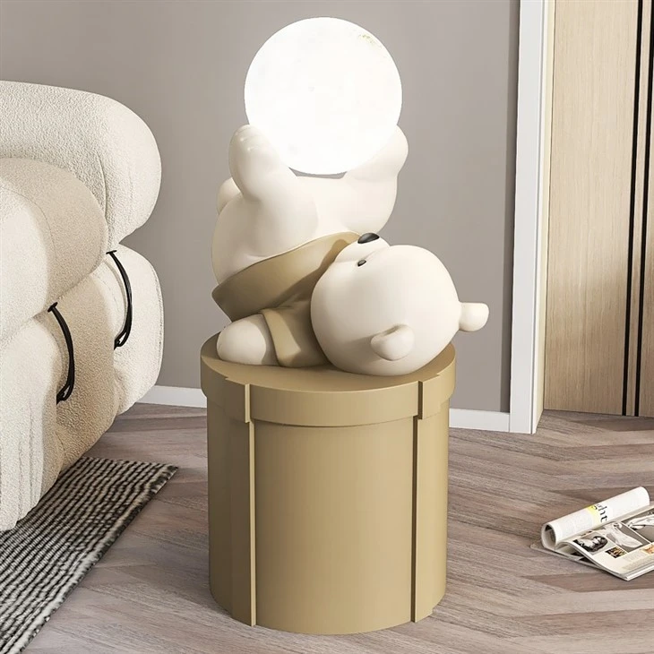 Bear Gift Storage Box Statue